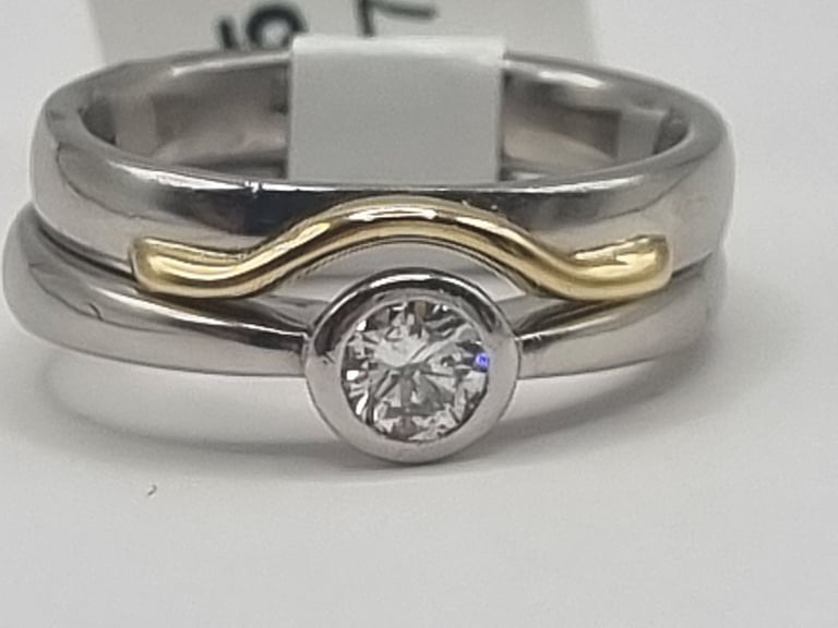 platinum 950 set of 2 rings