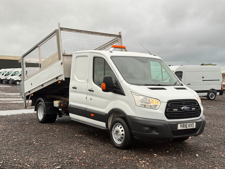 2016 Ford Transit 2.2 TDCi 350 1-Way Double Tipper Double Cab 4dr Diesel Manual RWD L3 Euro 5 Tip...