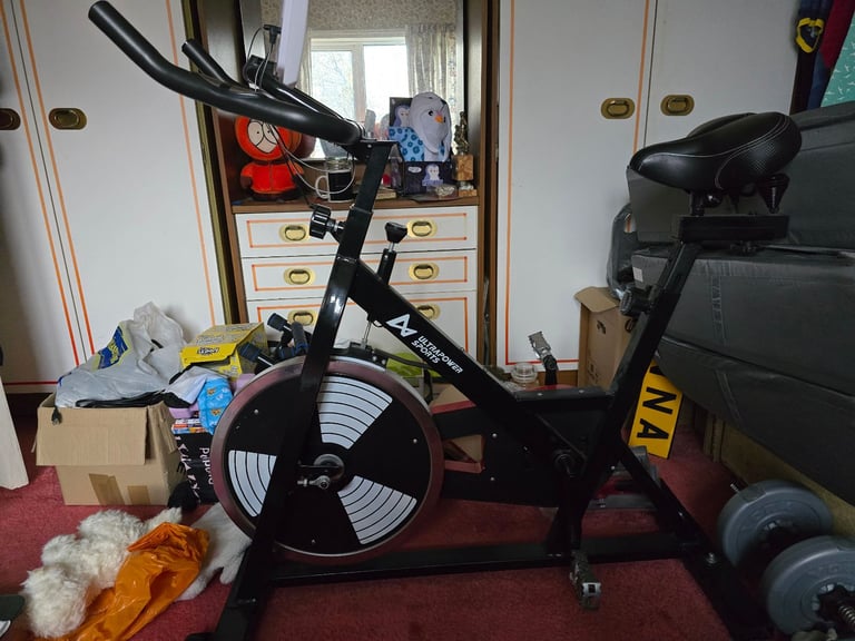 Spin bike with padded seat upgrade 