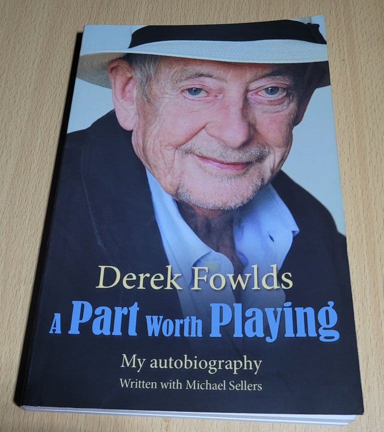 image for Derek Fowlds  A Part Worth Playing My Autobiography Scarce Paperback Book b5 