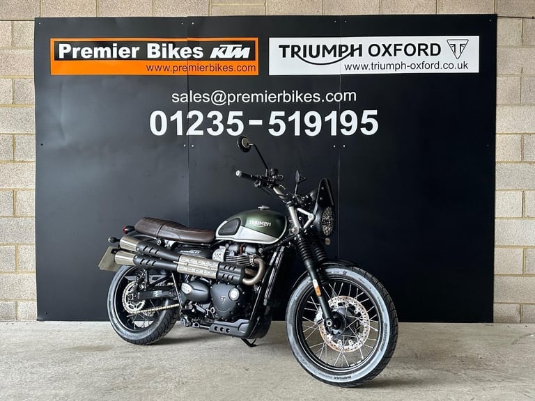 STUNNING 2020/20 TRIUMPH STREET SCRAMBLER MOTORCYCLE 