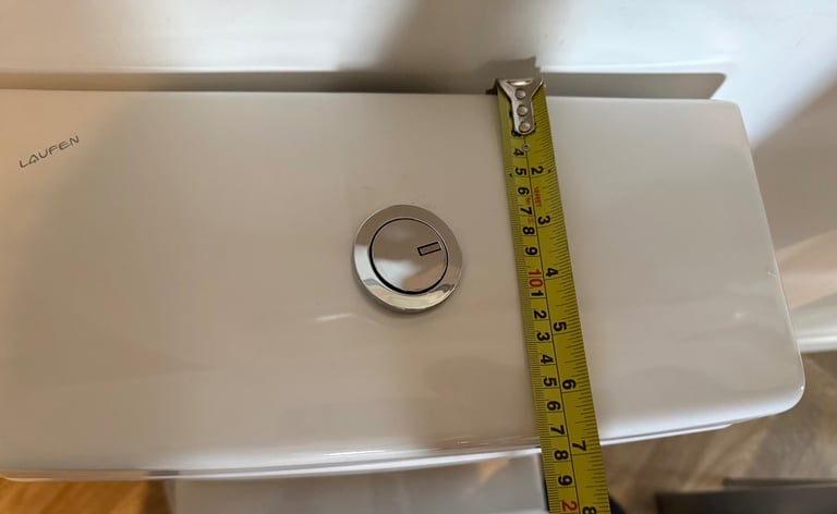 Laufen close coupled toilet and cistern