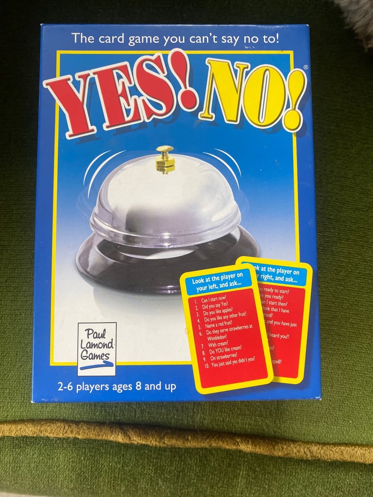image for YES! No! Card/Board Game Aged 8+ VGC 