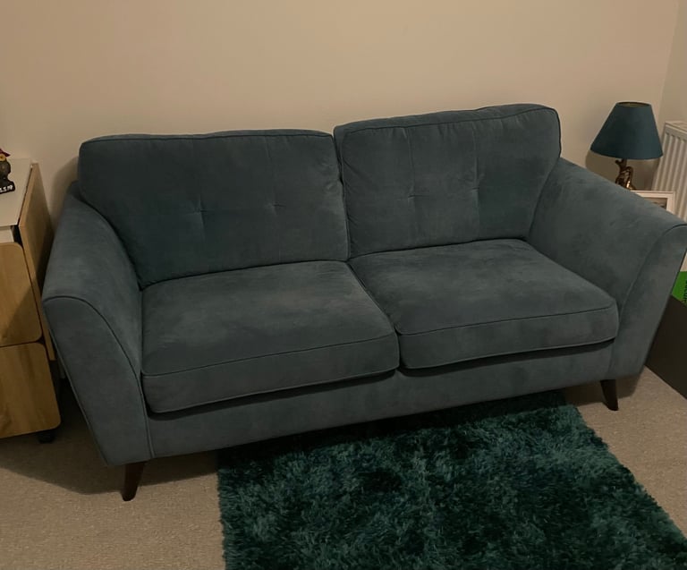 DFS Teal 3 Seater Sofa
