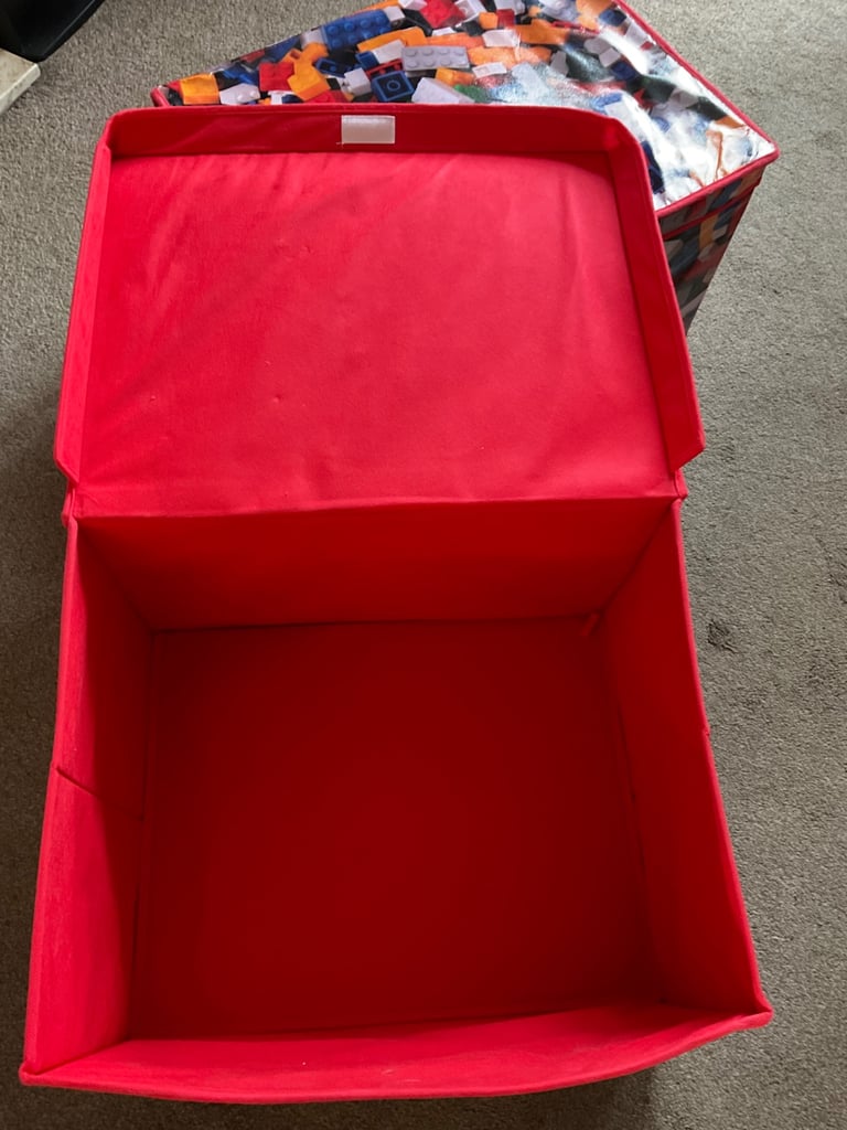 Kids Large Foldable Storage Boxes Lego design x2