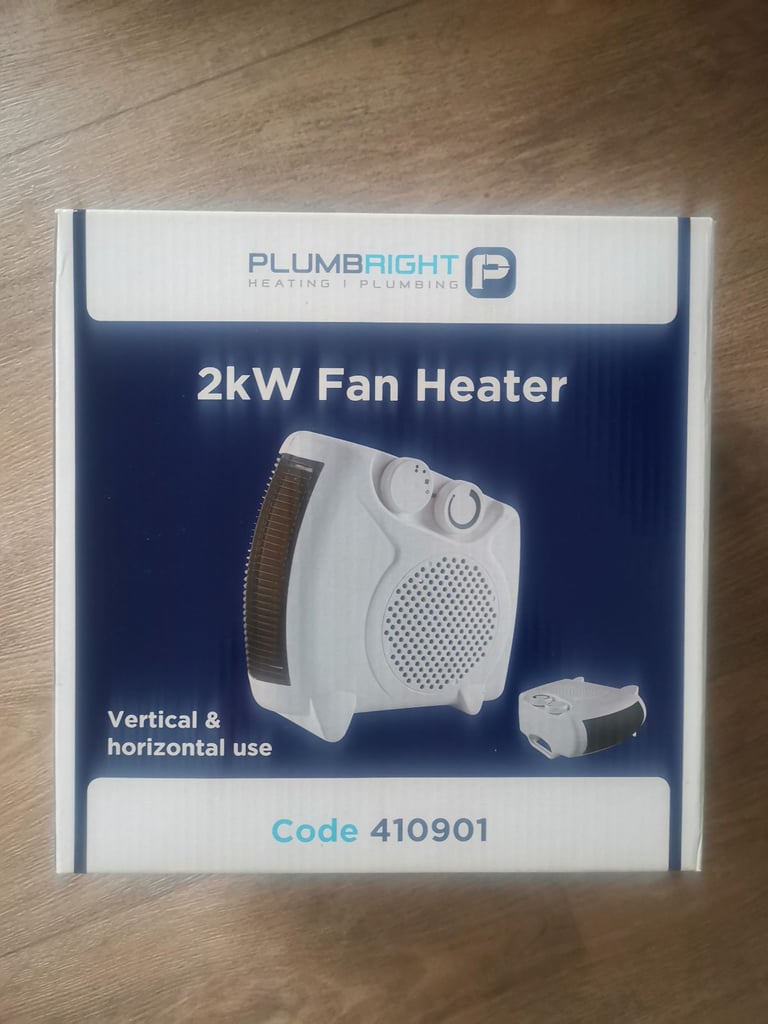 Portable Electric Fan Heater 2kw Cool/Warm/Hot Settings *New & Boxed*