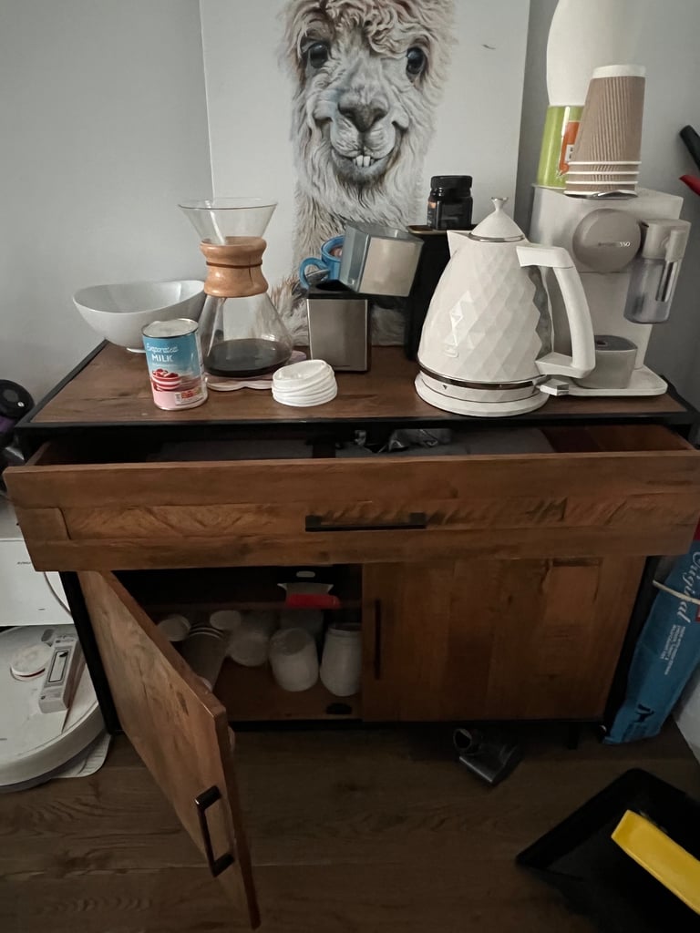 Solid Wood Sideboard/Cabinet - As-New Condition