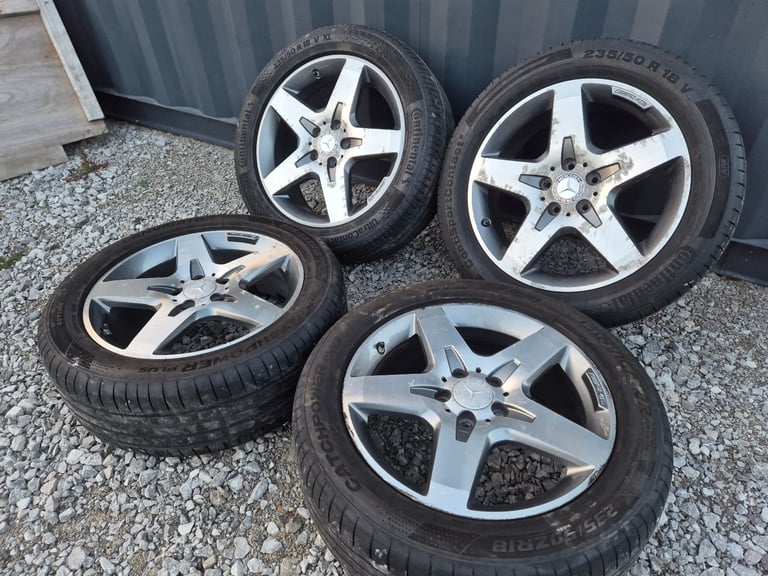 🌟Genuine Mercedes 18 inch alloy wheels 5x112 with MATCHING TYRES 6M++