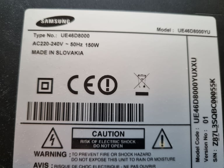 Samsung UE46D8000YU