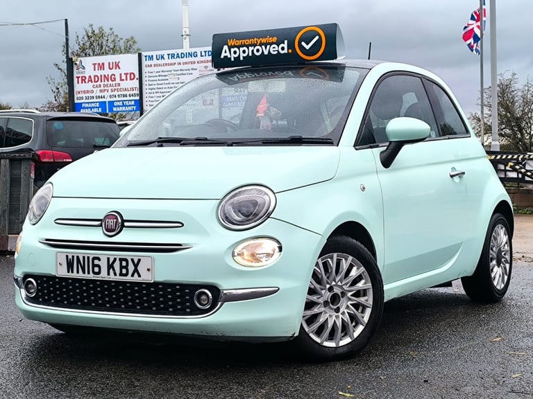 2016 Fiat 500 1.2 Petrol Manual Lounge Sunroof 3dr Euro 6 Road Tax 20  ULEZ Free HATCHBACK Petrol...
