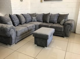 Free delivery 3 and 2 Seater\Corner Chester Fabric Sofa Set