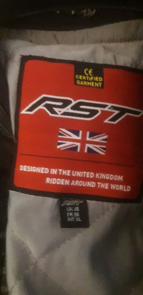 RST leather motorcycle jacket 
