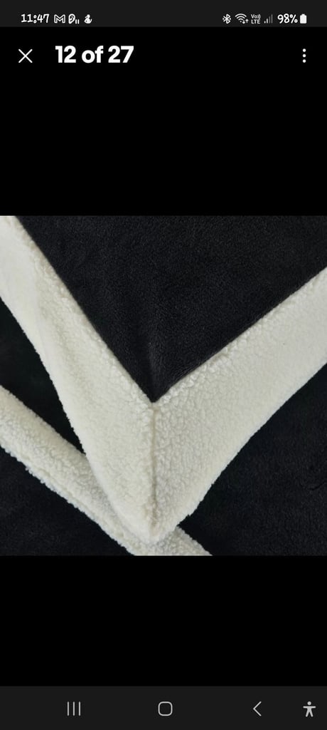 Black/White soft Double Duvet Set