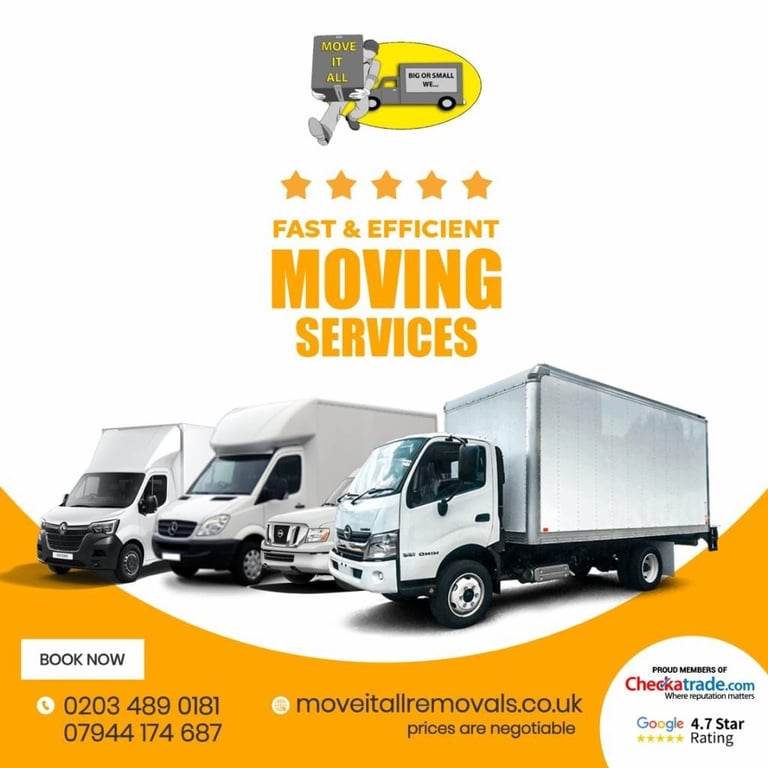 image for 7 Days a week - Man and Van Removal Service, House, Waste and Office Clearance - Luton and LWB vans 