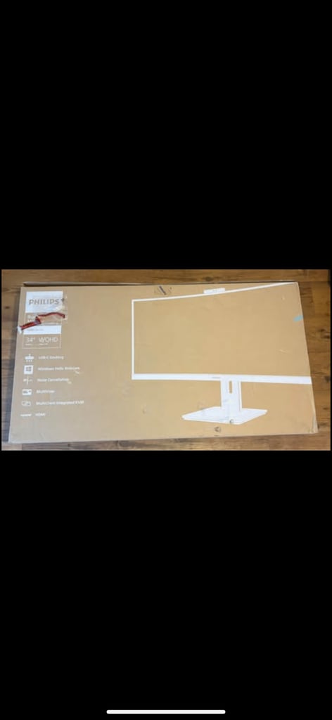 PHILIPS 34B1U5600CH Quad HD 34" Curved VA WLED Monitor - Black