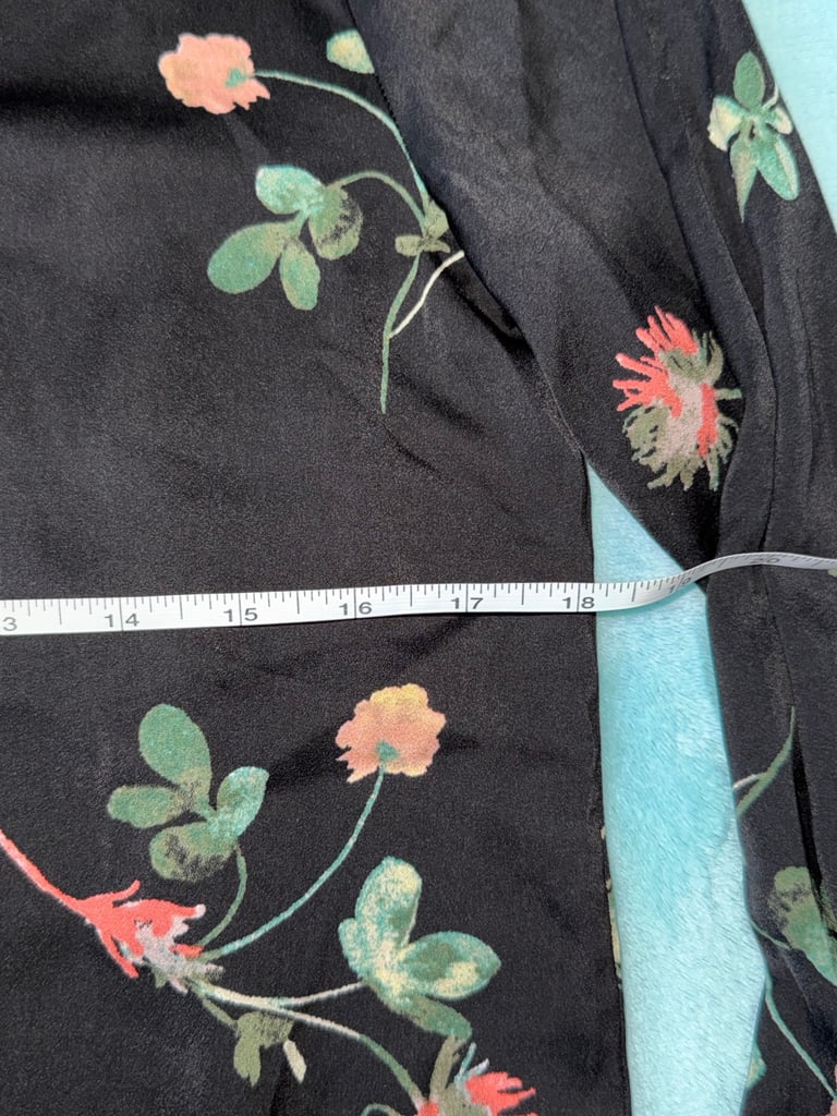 Women’s Apricot Satin Floral Shirt Dress size 10