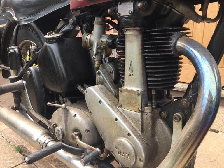 BSA 1956 m33 500 (cc) b33 b31 a65 running barn find project