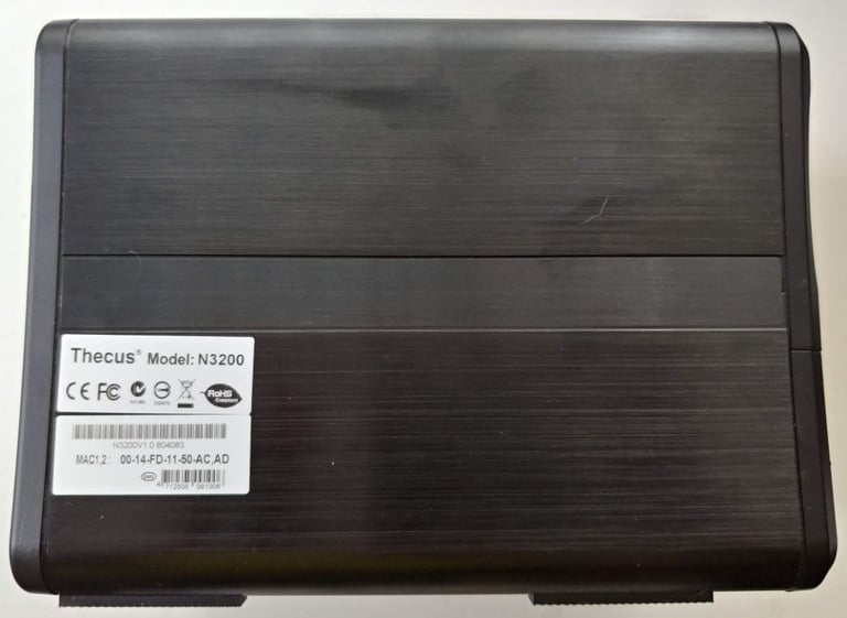 Thecus N3200 3 bay NAS No HDDs Diskless Server w/ PSU like Synology or Qnap