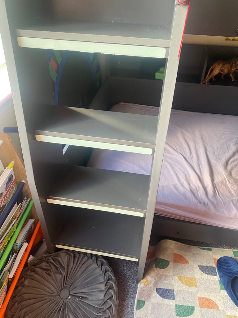 image for Domino wood and metal kids STORAGE- BUNK BED