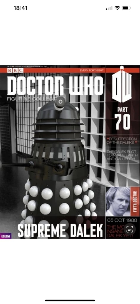 Eaglemoss Doctor Who Figurine Collection #70 Supreme Dalek w/ Magazine
