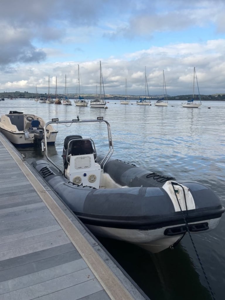 5.5m apex rib 115hp mercury outboard and trailer 