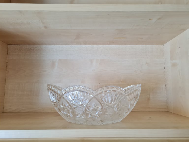 image for Cut glass fruit bowl