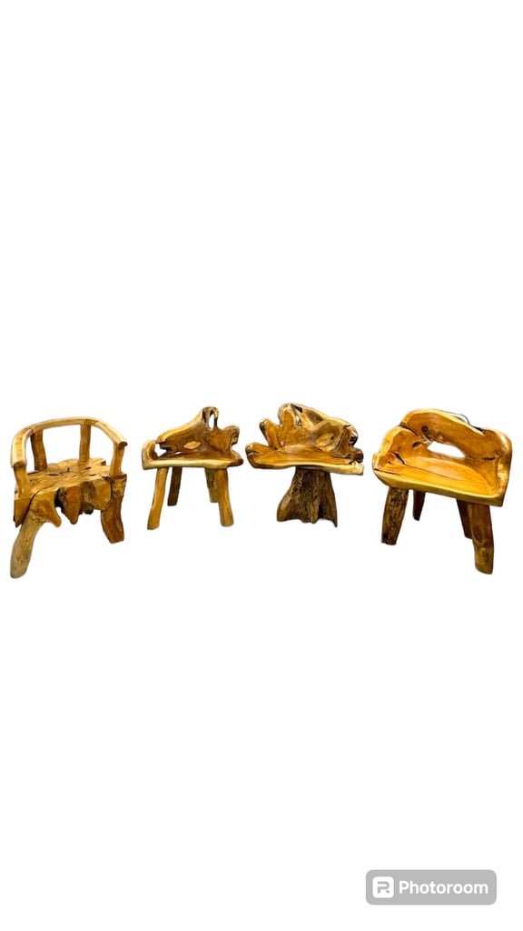 Teak wood table and chairs 