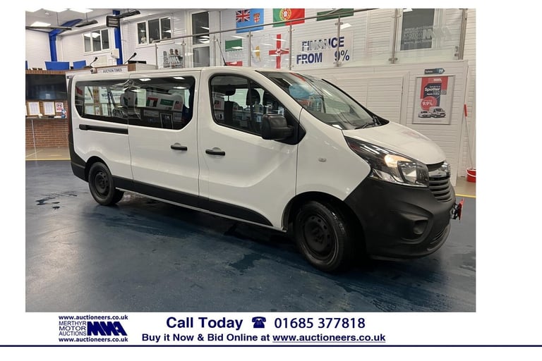 image for 2018 Vauxhall Vivaro L2 1.6CDTI 120PS 9 SEAT LWB MINIBUS (EURO 6) MPV Diesel Manual