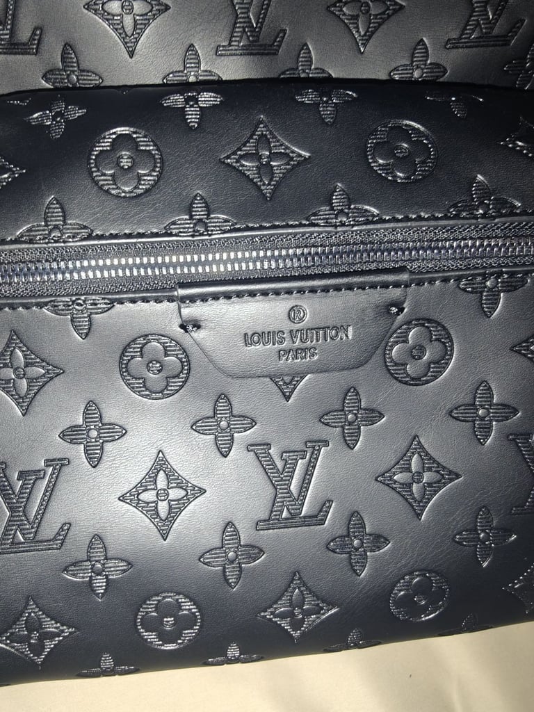 Louis vuitton all black LV print Back Pack