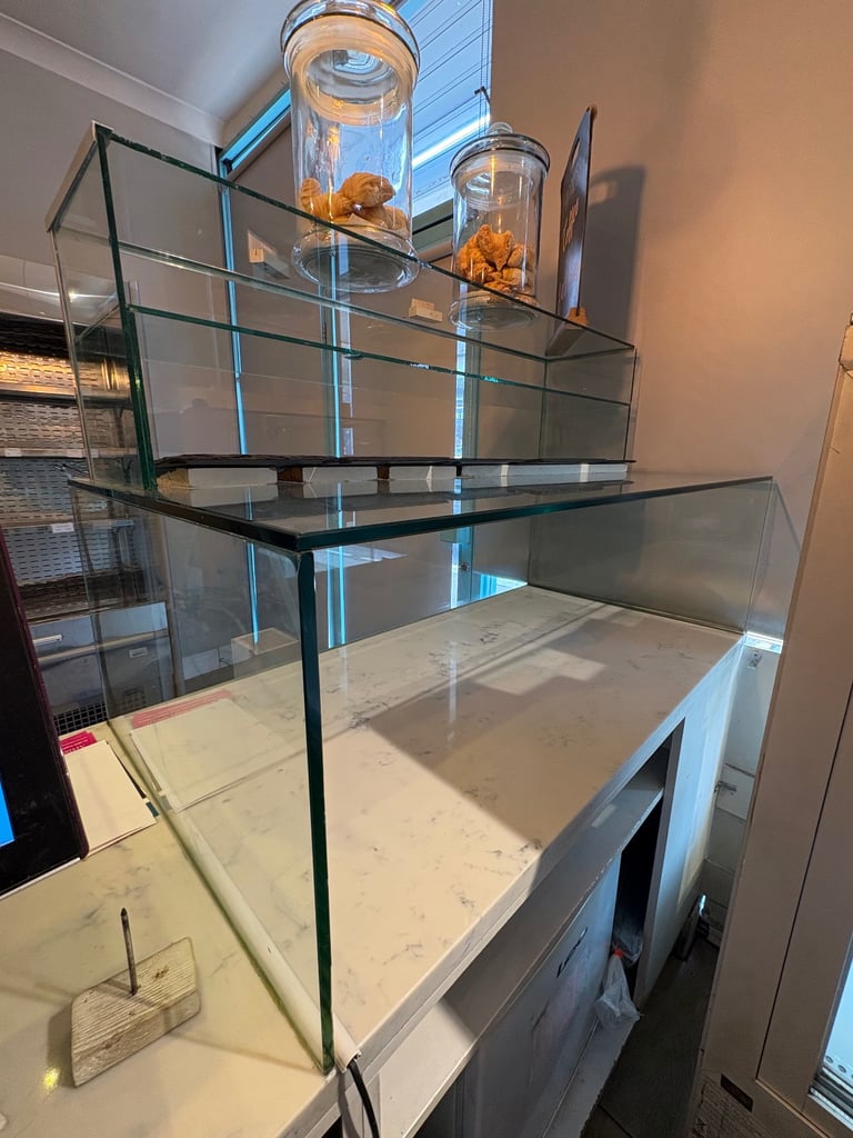 image for Glass display cabinet with lighting food retail 