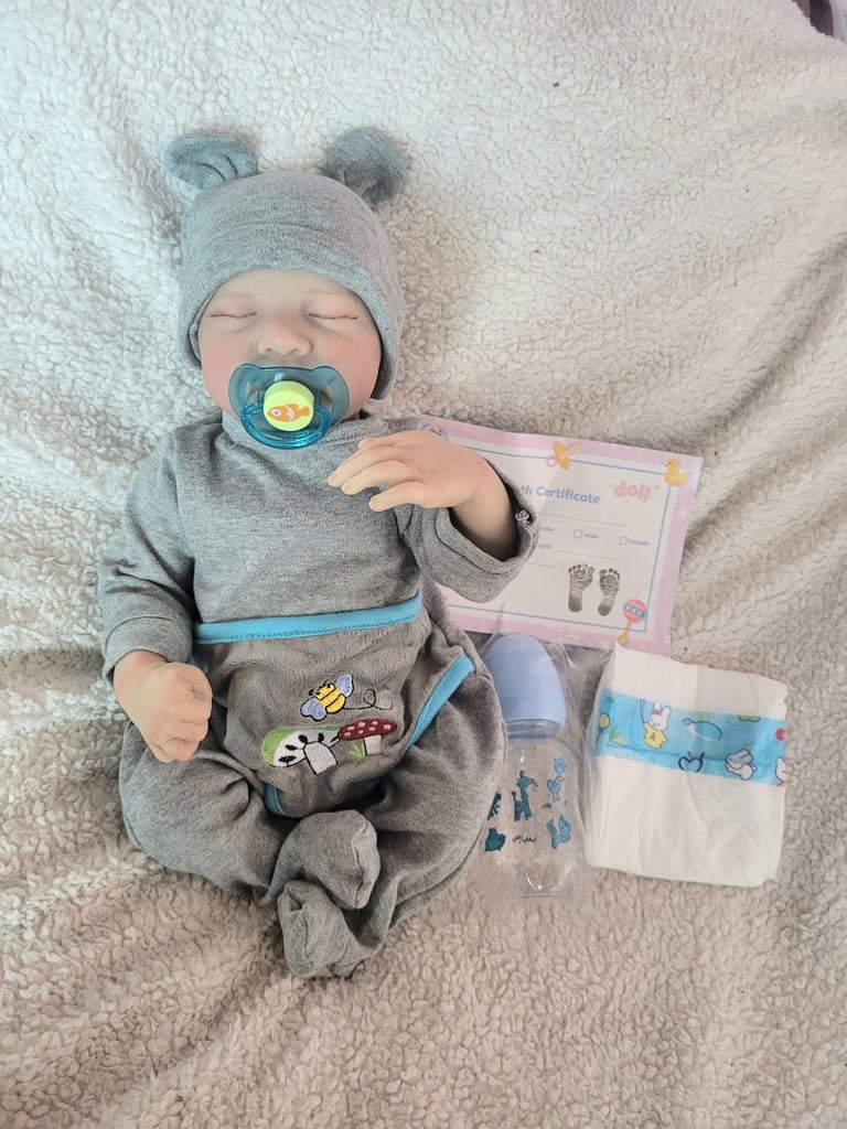 Premature preemie boy lifelike toy full body vinyl doll realistic newborn baby boy male doll