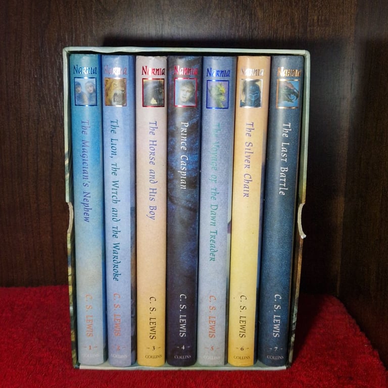 image for C.S. Lewis – The Chronicles of Narnia 7 Book Hardback Box Set (Ted Smart / Collins, £90 RRP)