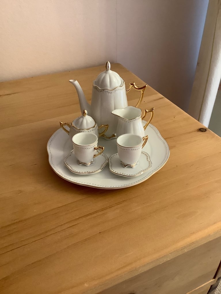 Beautiful miniature tea set