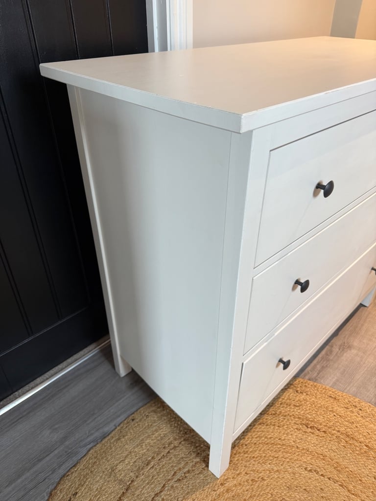 IKEA Hemnes chest of drawers white stain