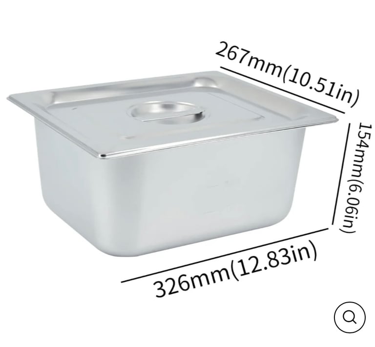  Commercial 4 Pot Countertop Wet Heat Bain Marie 4x GN1/2 Dr Cafe shop 