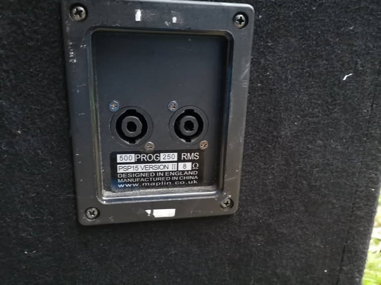 Prosound psp15 Version 2, Passive monitor speakers, fully working pair Parcelforce delivery 20gbp