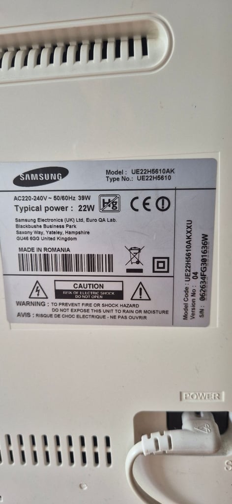 Samsung tv 22 inch