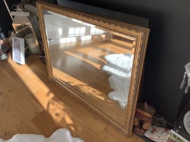 GOLD AGED/STRESSED WALL MIRROR