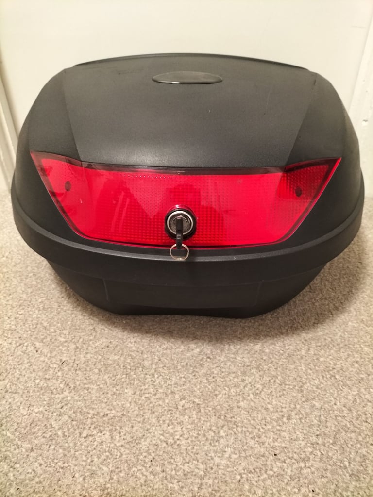 Top Box 52L Universal Motorbike Scooter Back Rear Helmet Luggage Storage Case Carrier .