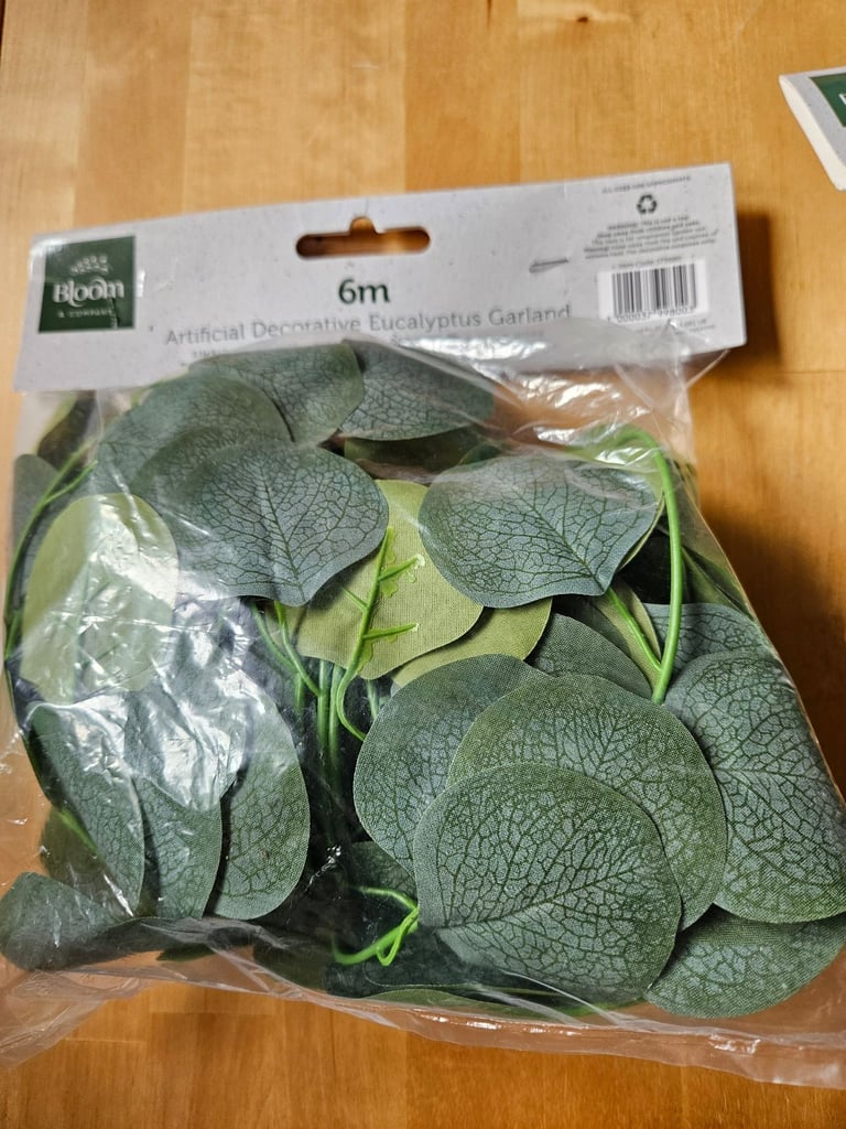 Bundle of artificial plant garlands for indoor or outdoor use £6