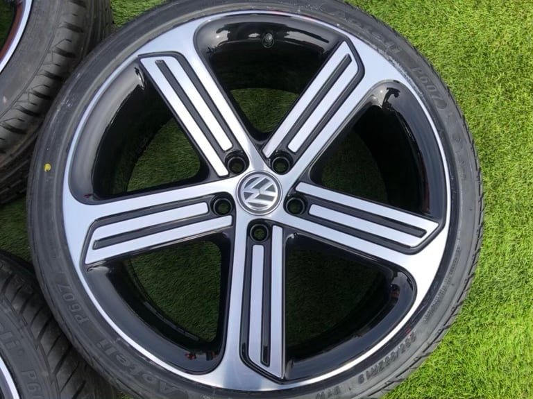 GENUINE 19” VOLKSWAGEN SCIROCCO 19” CADIZ ALLOYS & NEW TYRES VW WHEEL