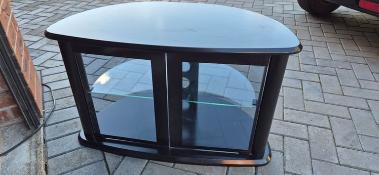image for Black wooden TV Stand