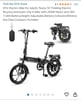 Foldable electric bike for sale