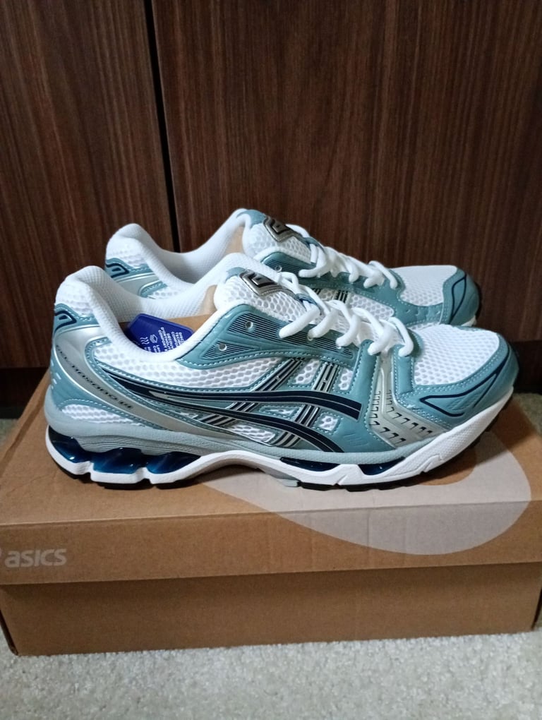 image for Asics Gel Kayno 14 White Fjord Grey Size 8.5