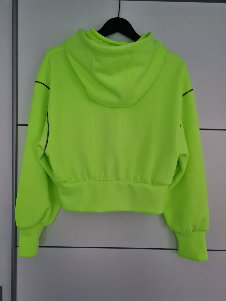 S/M Zara Neon limited edition zip-up hoodie zipped 
