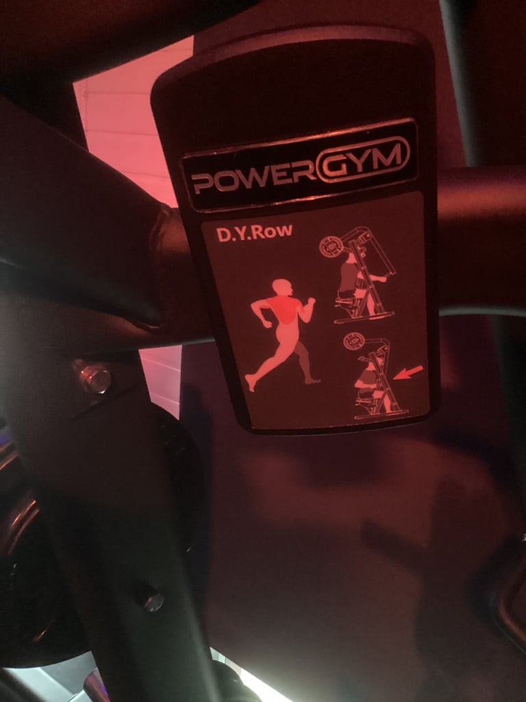 Iso - Lateral D.Y.Row. Plate loaded.