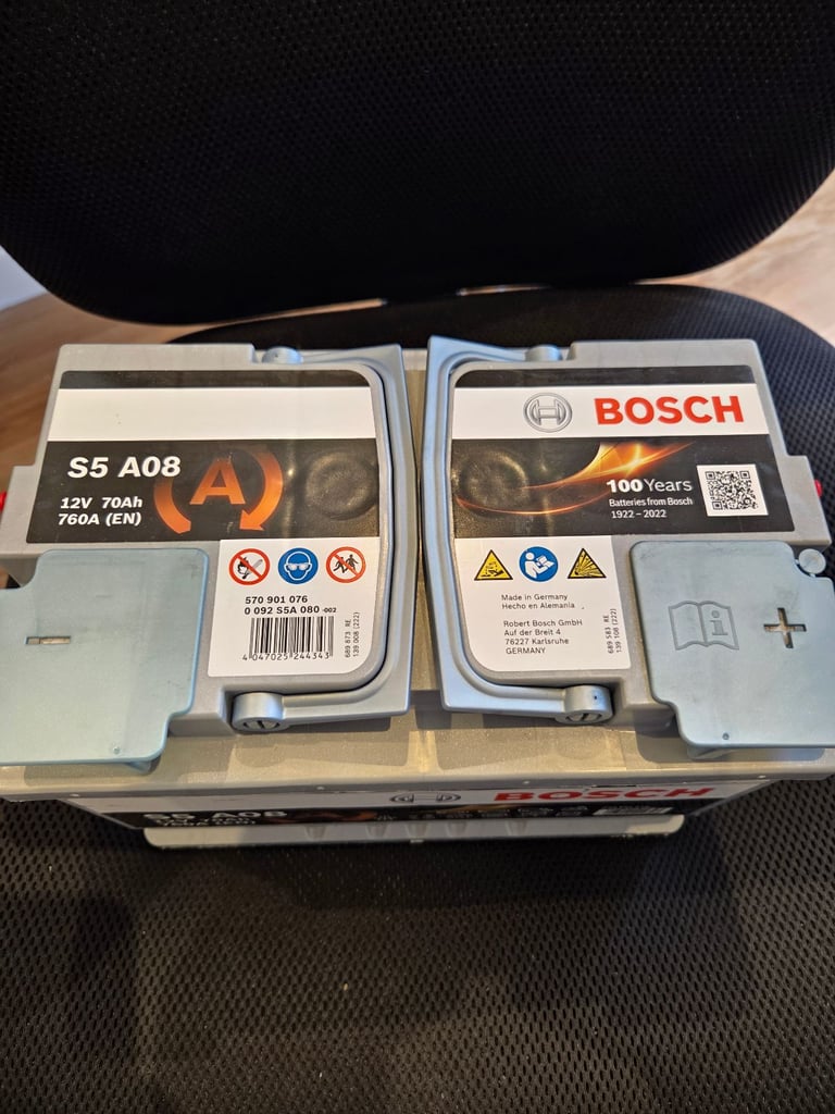 image for Bosch S5A08 Car Battery 70 A/h - 760 A - 12 V, Type 096