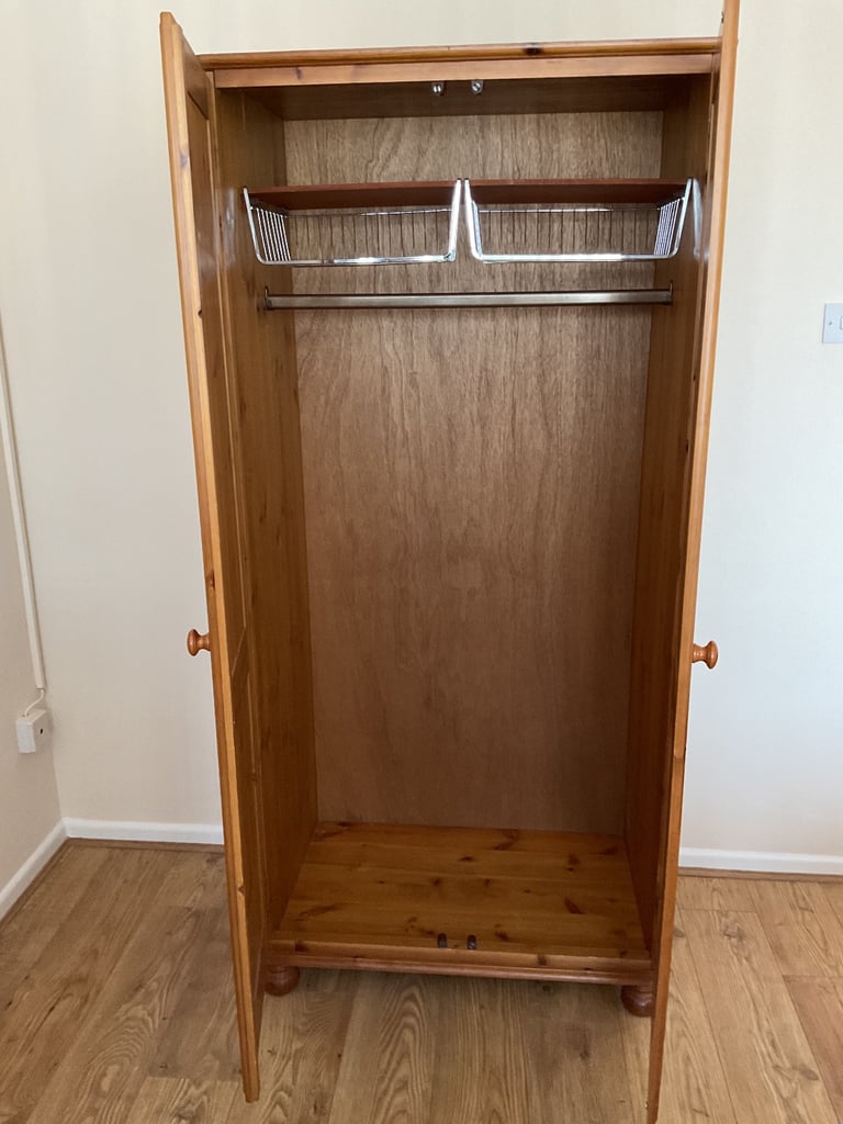 2 Door Pine Wardrobe