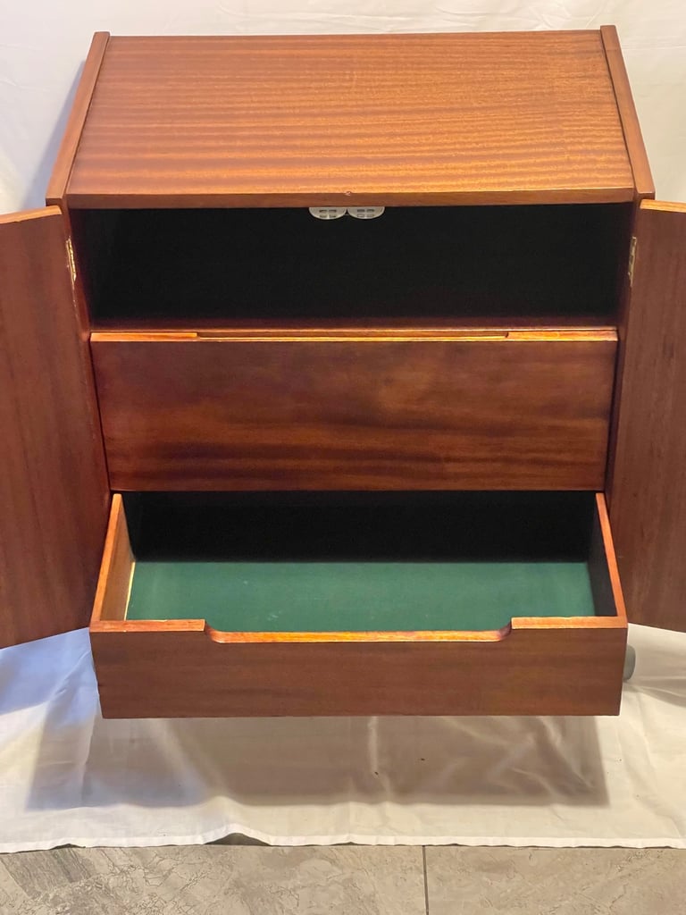 Retro mid century vintage storage duo