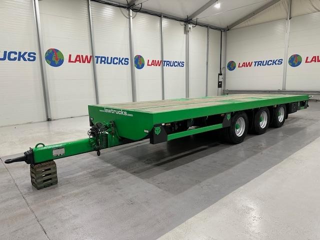JPM Tri Axle Flatbed Drawbar Trailer